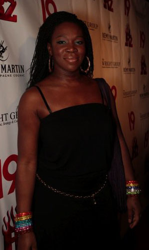 India Arie at C Tricky Stewart pre grammy party