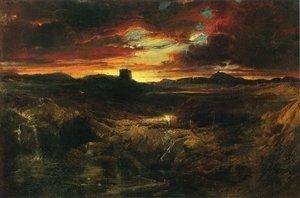 Childe Roland to the Dark Tower Came - Sunset Oil Paintings