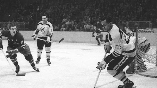 Willie O’Ree on defense