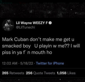 Lil Wayne and Mark Cuban Beefing