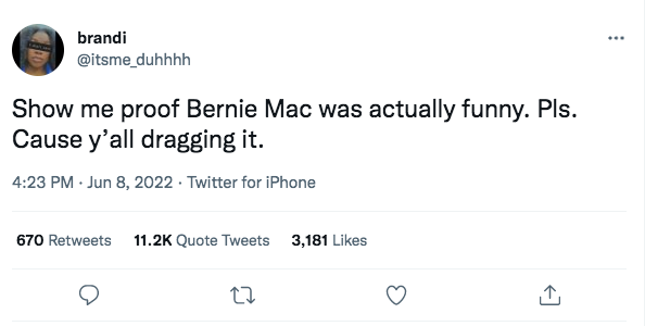 Bernie Mac Wasn't Funny