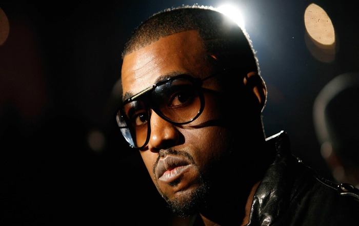Kanye West throws phone