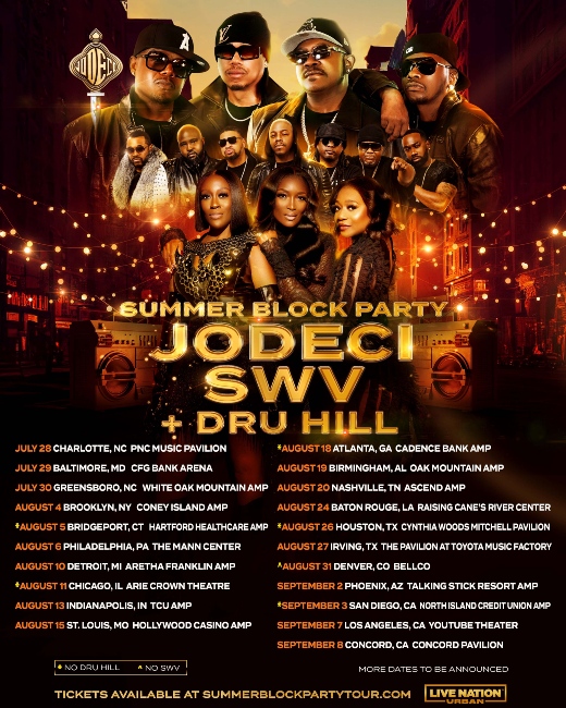 Summer Block Party Presents Jodeci SWV and Dru Hill