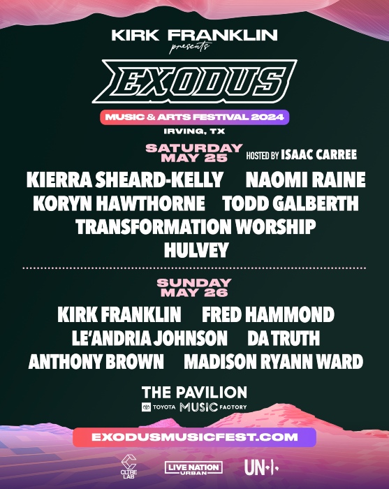 2024 Exodus Music & Arts Festival Daily Lineup