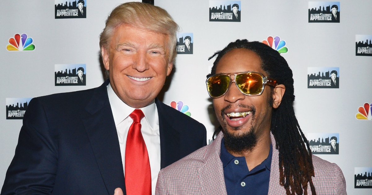 Donald Trump (L) and Lil Jon attend "All Star Celebrity Apprentice" Red Carpet