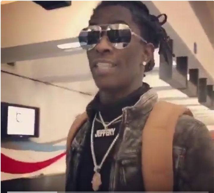 Young Thug Insults Airline Workers