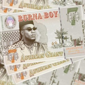 Burna Boy African Giant album cover