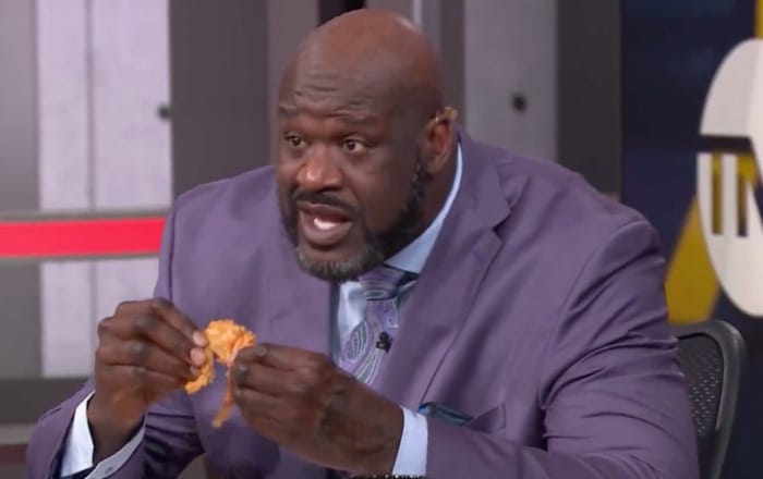 Shaquille ONeal eats a frog