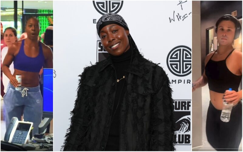 Tish Hyman viral confrontation at Golds Gym