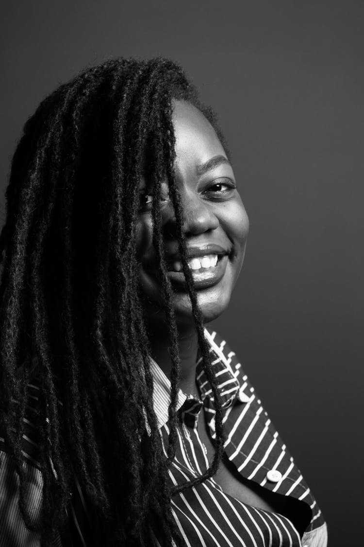 Refined Loc Updo with Soft, Old-Money Elegance