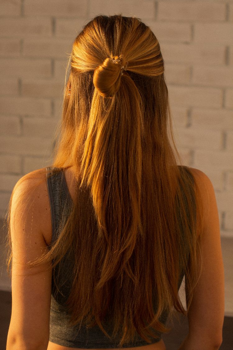Soft Half-Up Sleek Ponytail with Quiet Luxury Energy