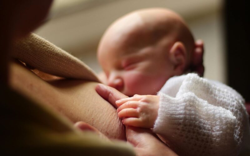 woman breastfeeding